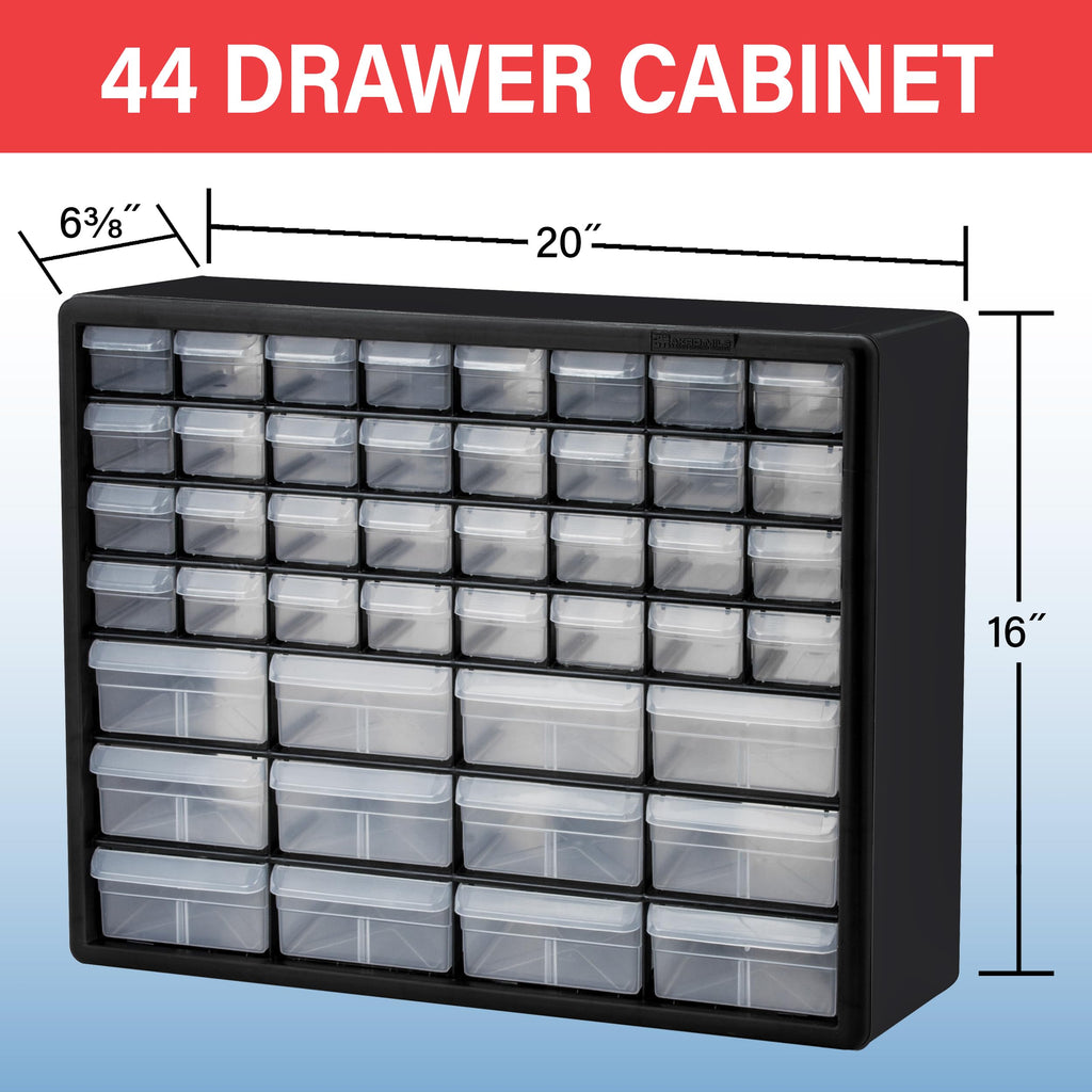 44 Drawer Black Plastic Storage Cabinet N152
