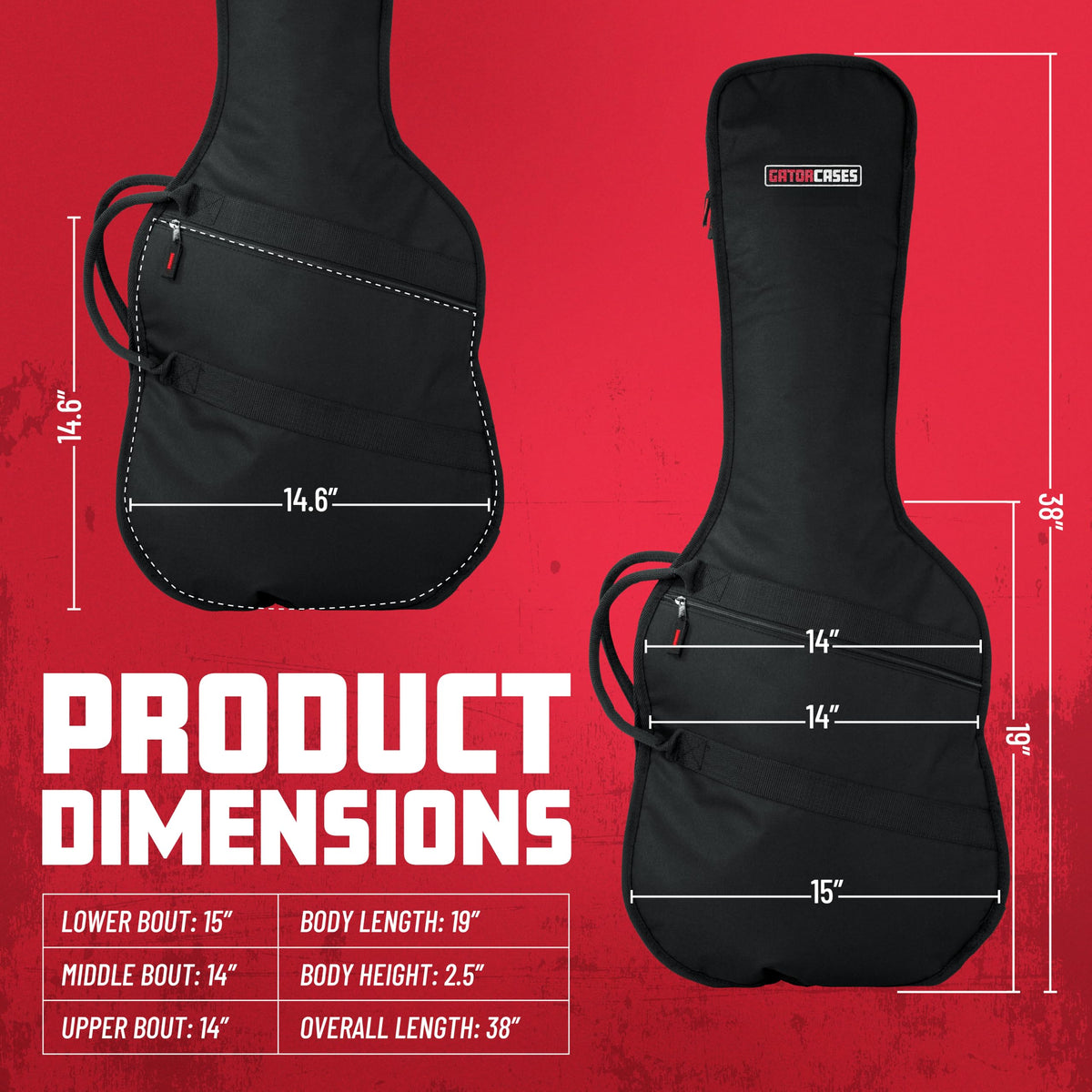 Foam Padded Guitar Gig Bag for Mini Electric Guitars M877