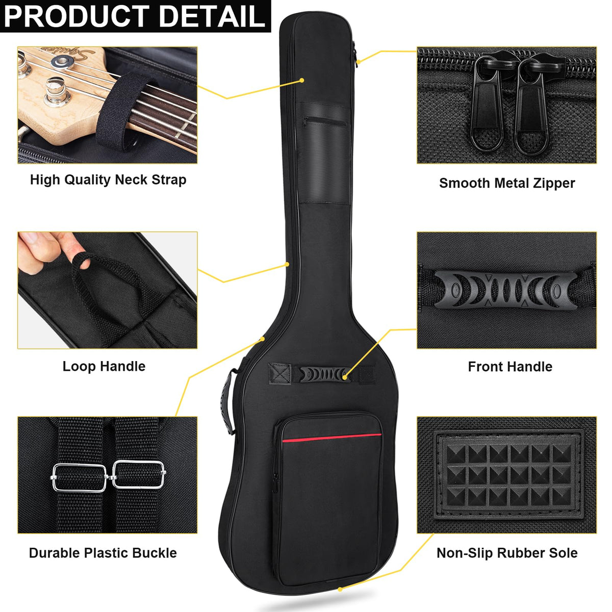 7mm Padding Waterproof Electric Bass Guitar Bag A58120