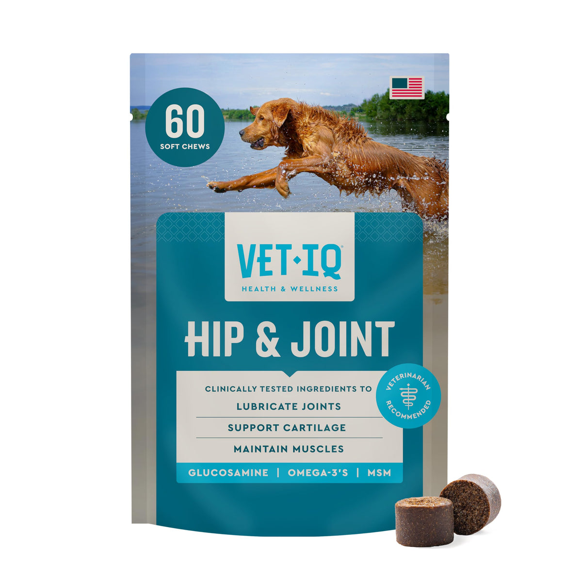 Glucosamine Hip & Joint Chews for Dogs, 60 count E749