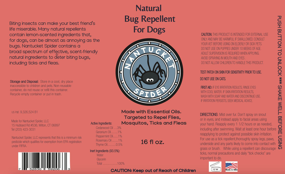 Natural Bug Repellent for Dogs 16 fl oz B16505
