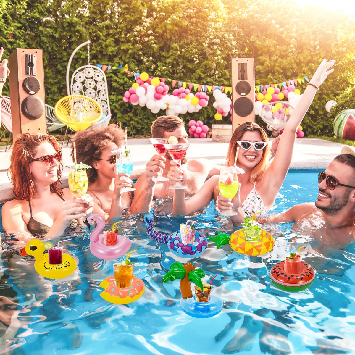 15 Pack Inflatable Drink Holder A7414