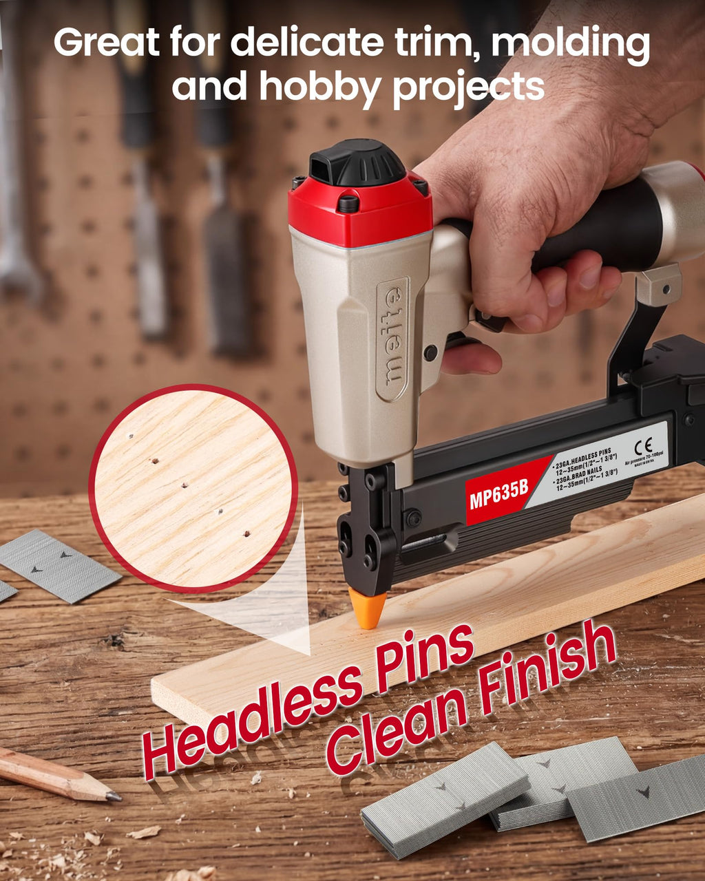 23 Gauge Pneumatic Pin Nailer Y35176