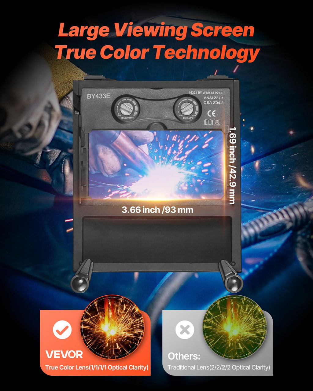 Auto Darkening True Color Welding Helmet W512