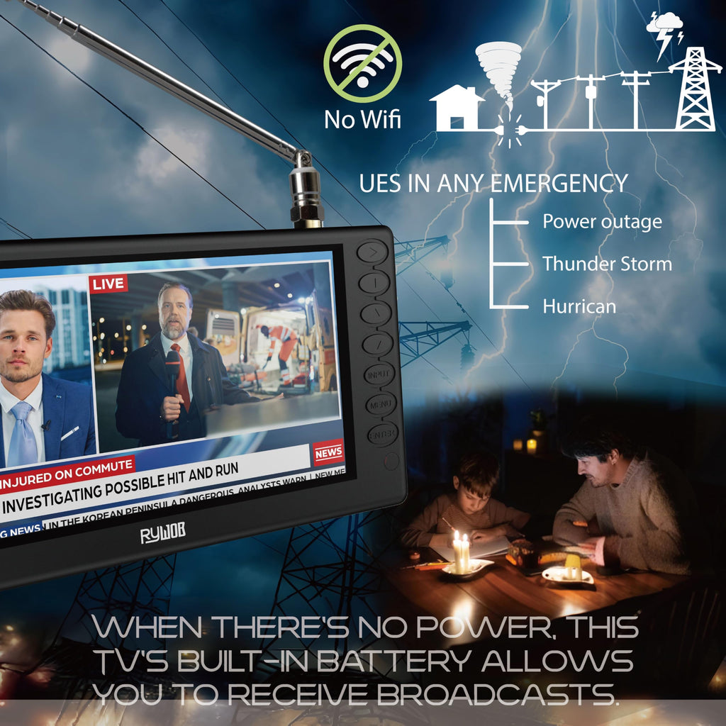 5" Portable Digital ATSC TV with Stand Y20731