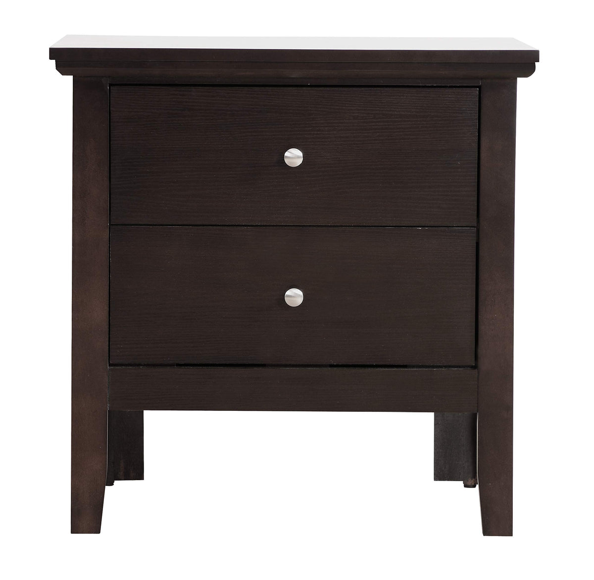 Espresso Nightstand with Storage Drawers O94609