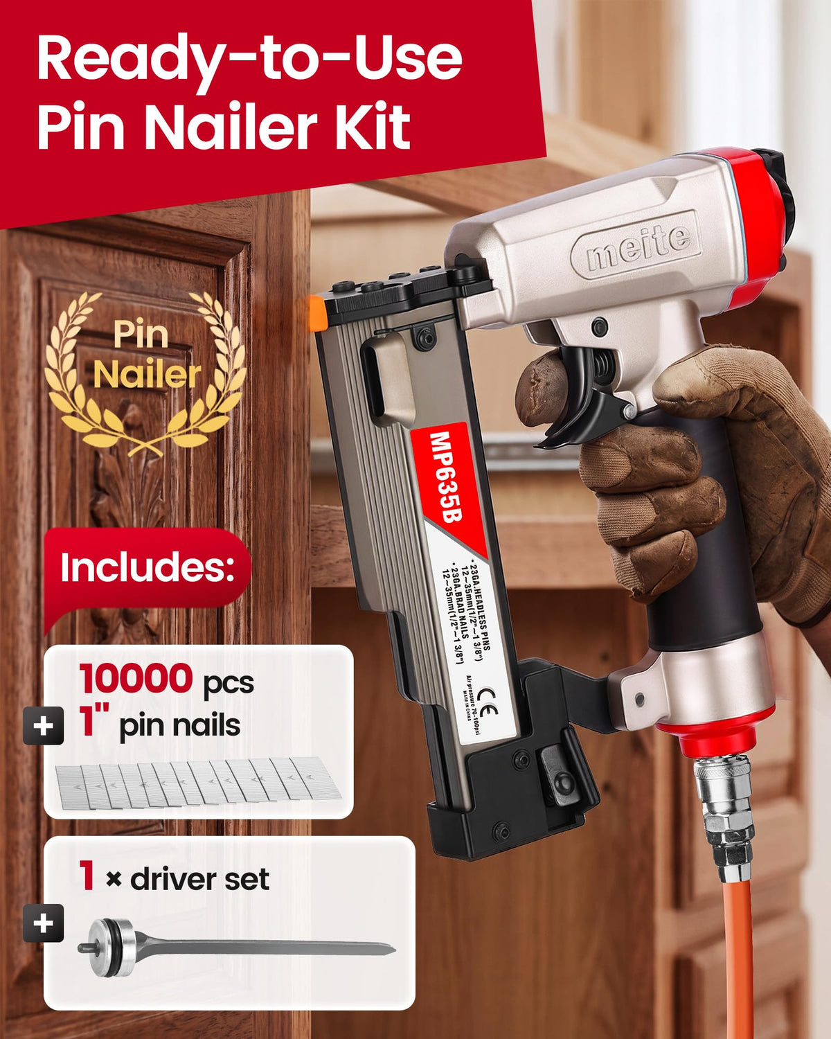 23 Gauge Pneumatic Pin Nailer Y35176