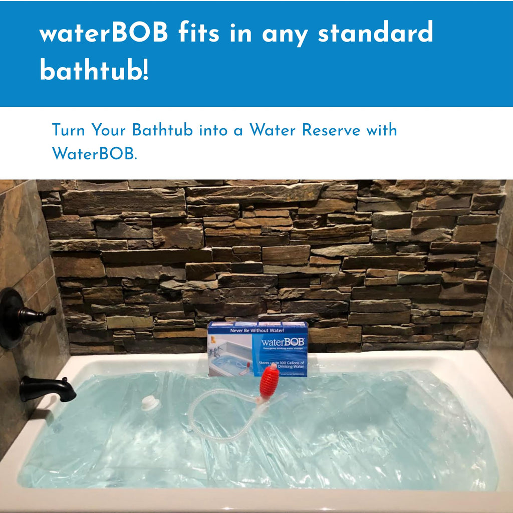 Bathtub Water Storage Bladder 100 Gallon Food Grade BPA Free X146091