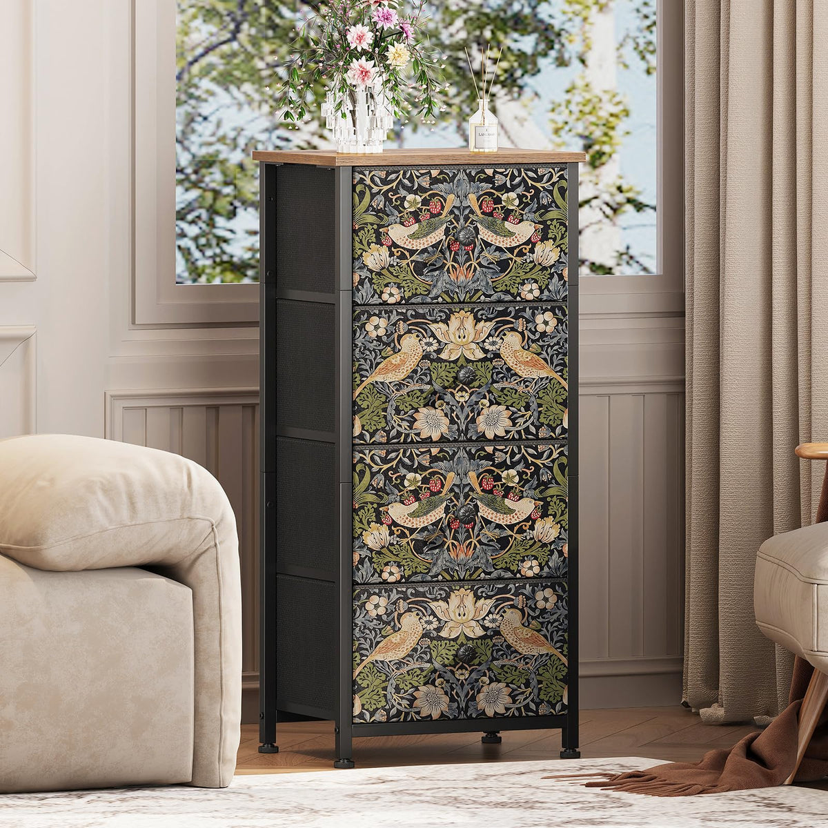 Brown 4 Drawer Dresser Q275