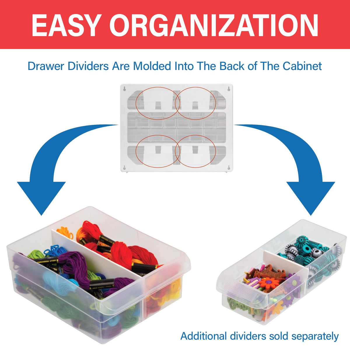 44 Drawer Black Plastic Storage Cabinet N152