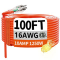 100 FT 16 Gauge Orange Outdoor Extension Cord Y555