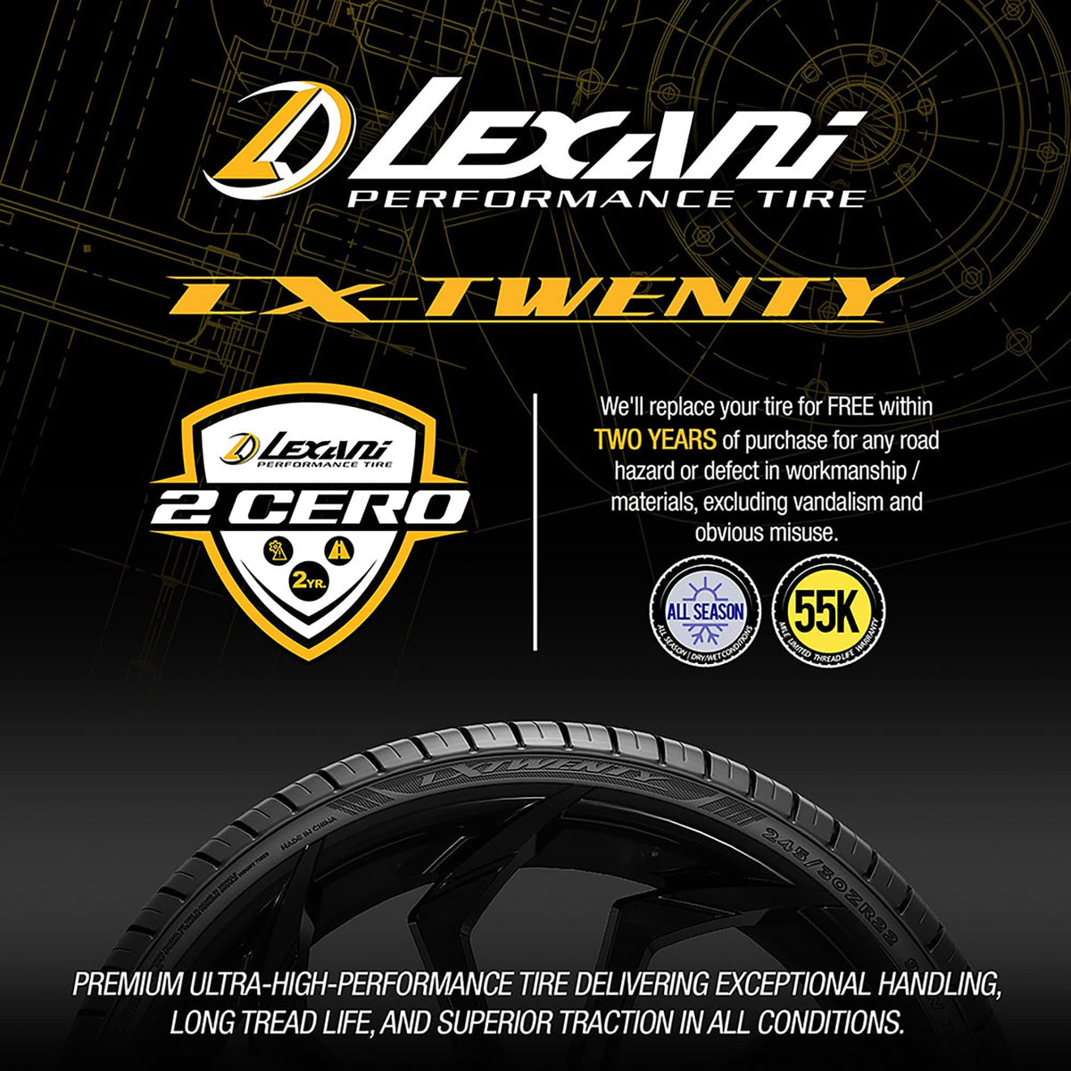 235/40R19 Tire I2751