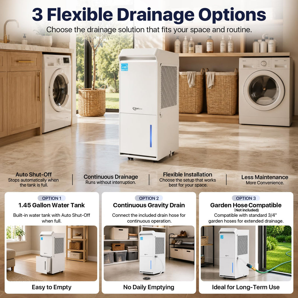 100 Pint/Day Dehumidifier Y61965