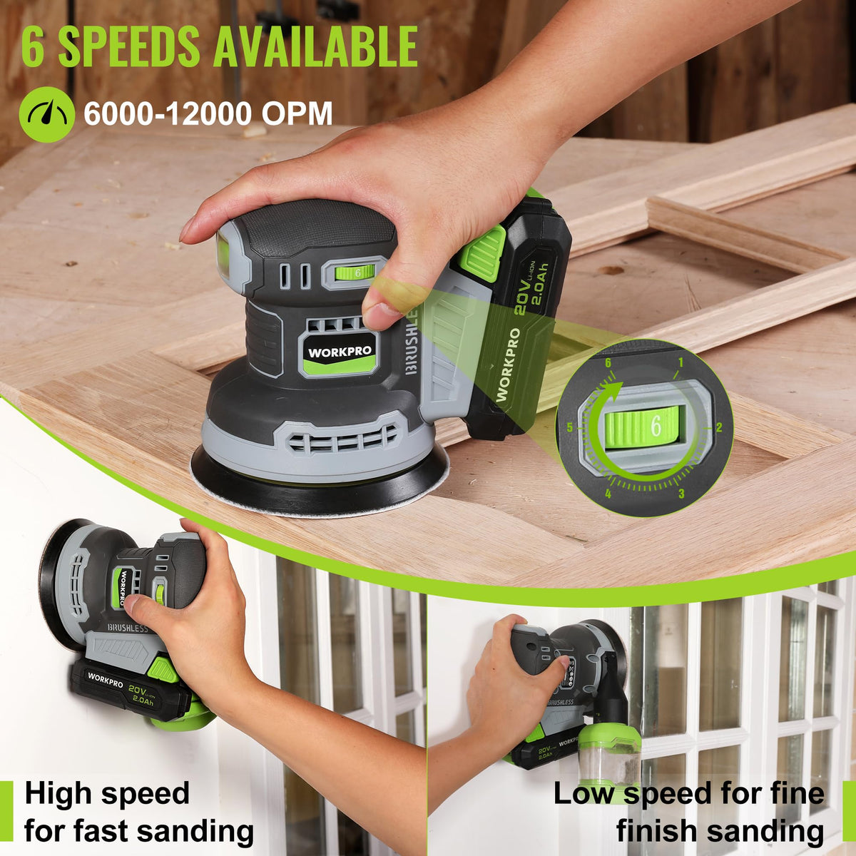 5-Inch Cordless Random Orbital Sander L569