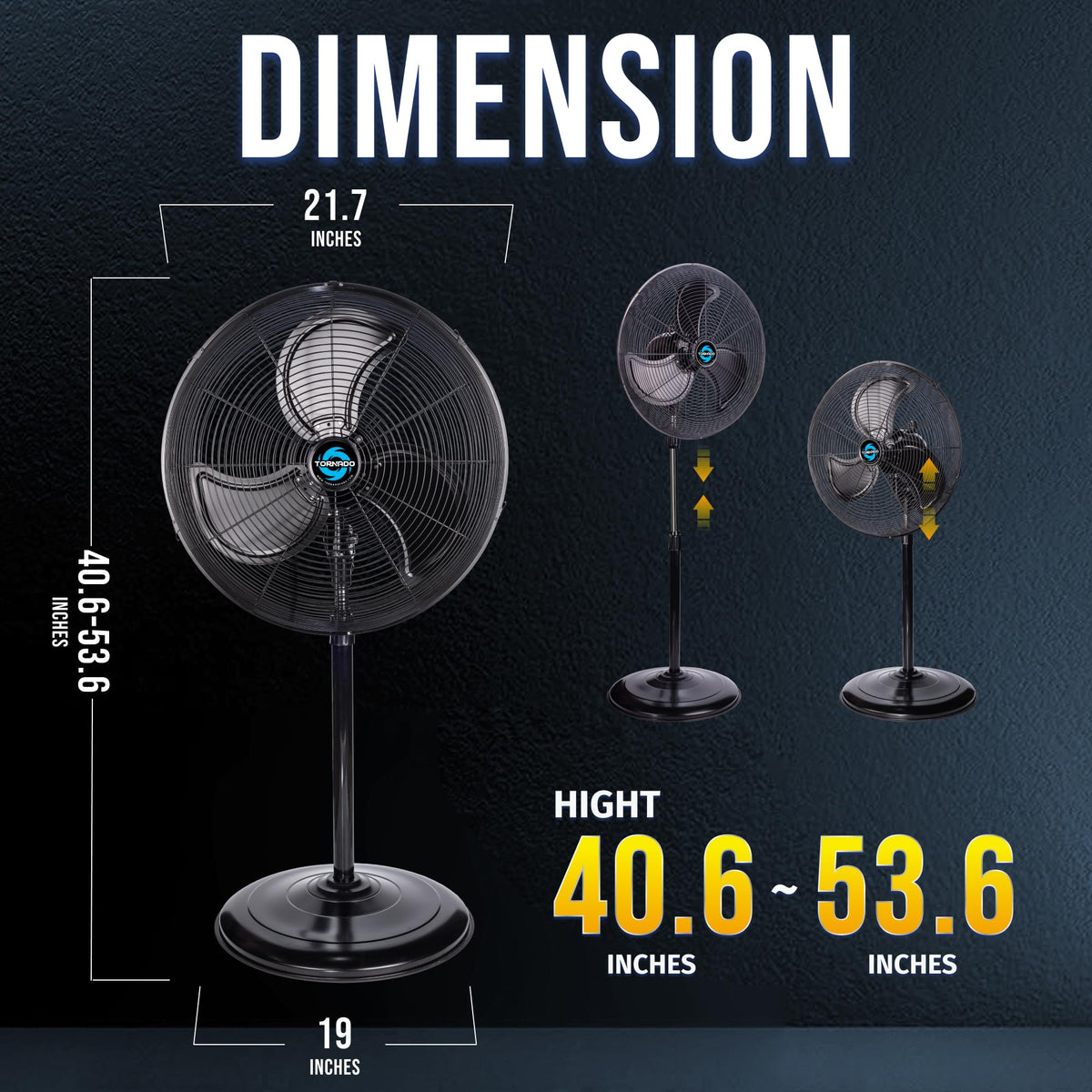 20" Oscillating High Velocity Pedestal Fan I82895