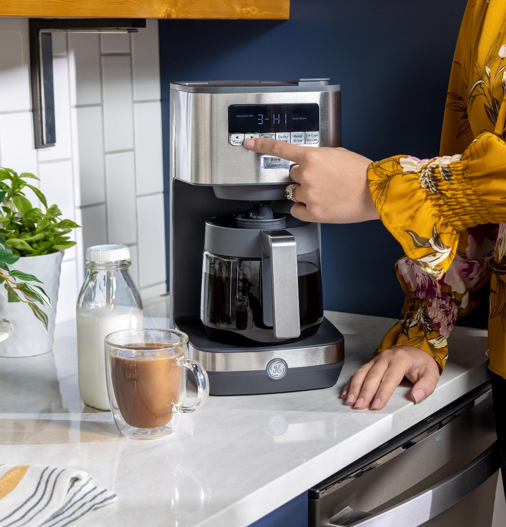 12-Cup Stainless Steel Drip Coffee Maker with Timer O308627