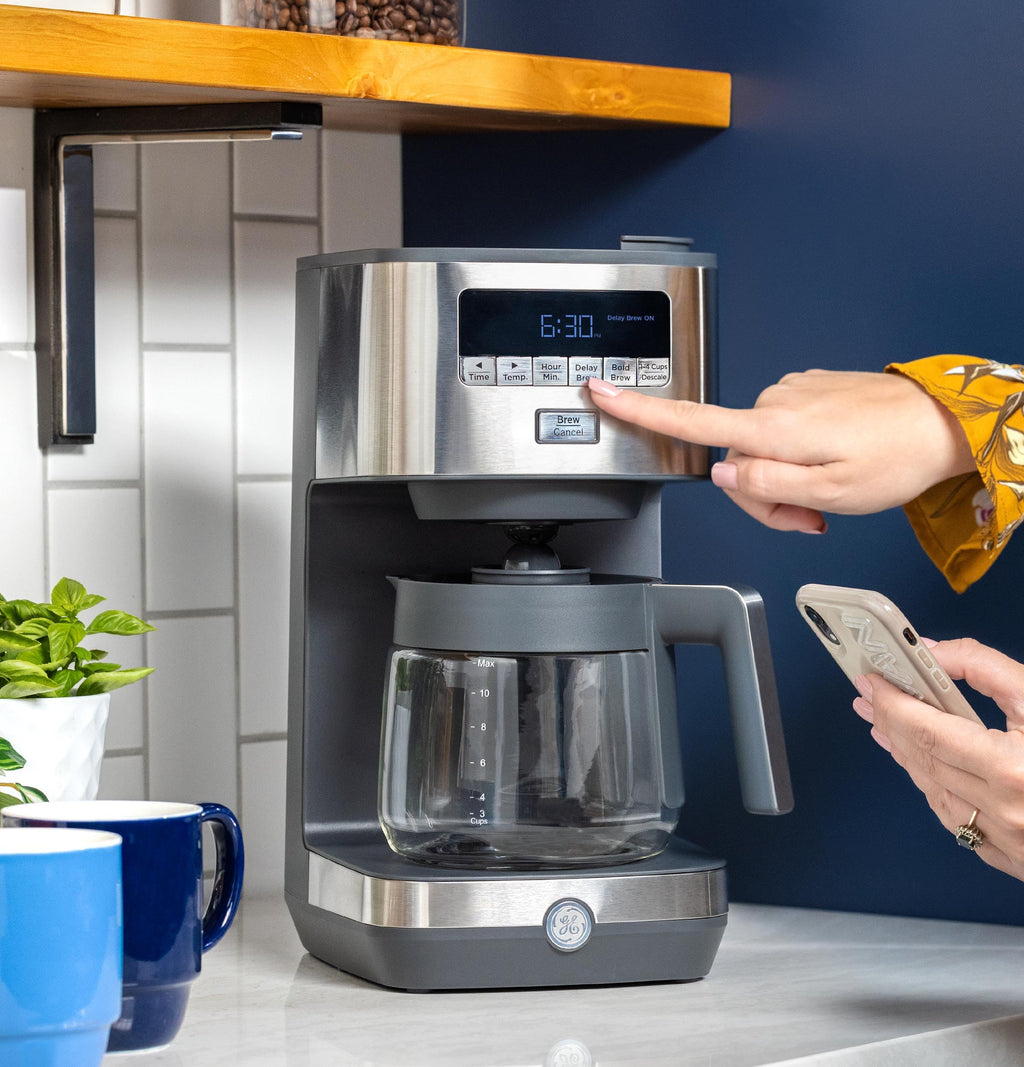12-Cup Stainless Steel Drip Coffee Maker with Timer O308627
