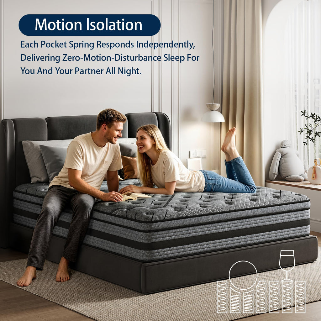 Queen Size Hybrid Memory Foam Mattress P300502