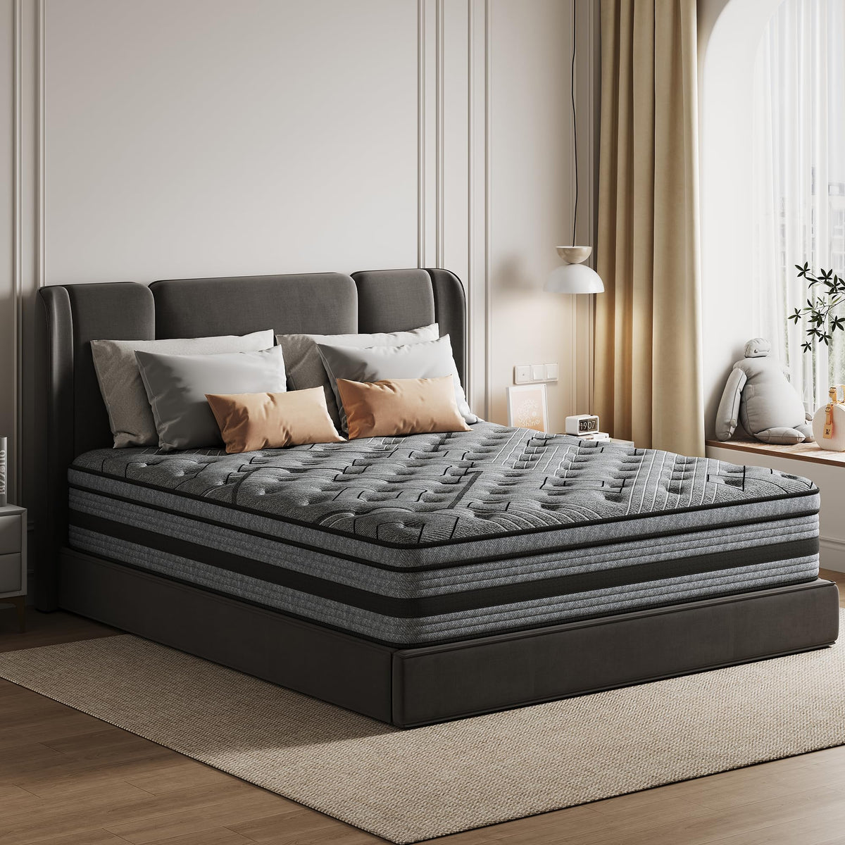 Queen Size Hybrid Memory Foam Mattress P300502