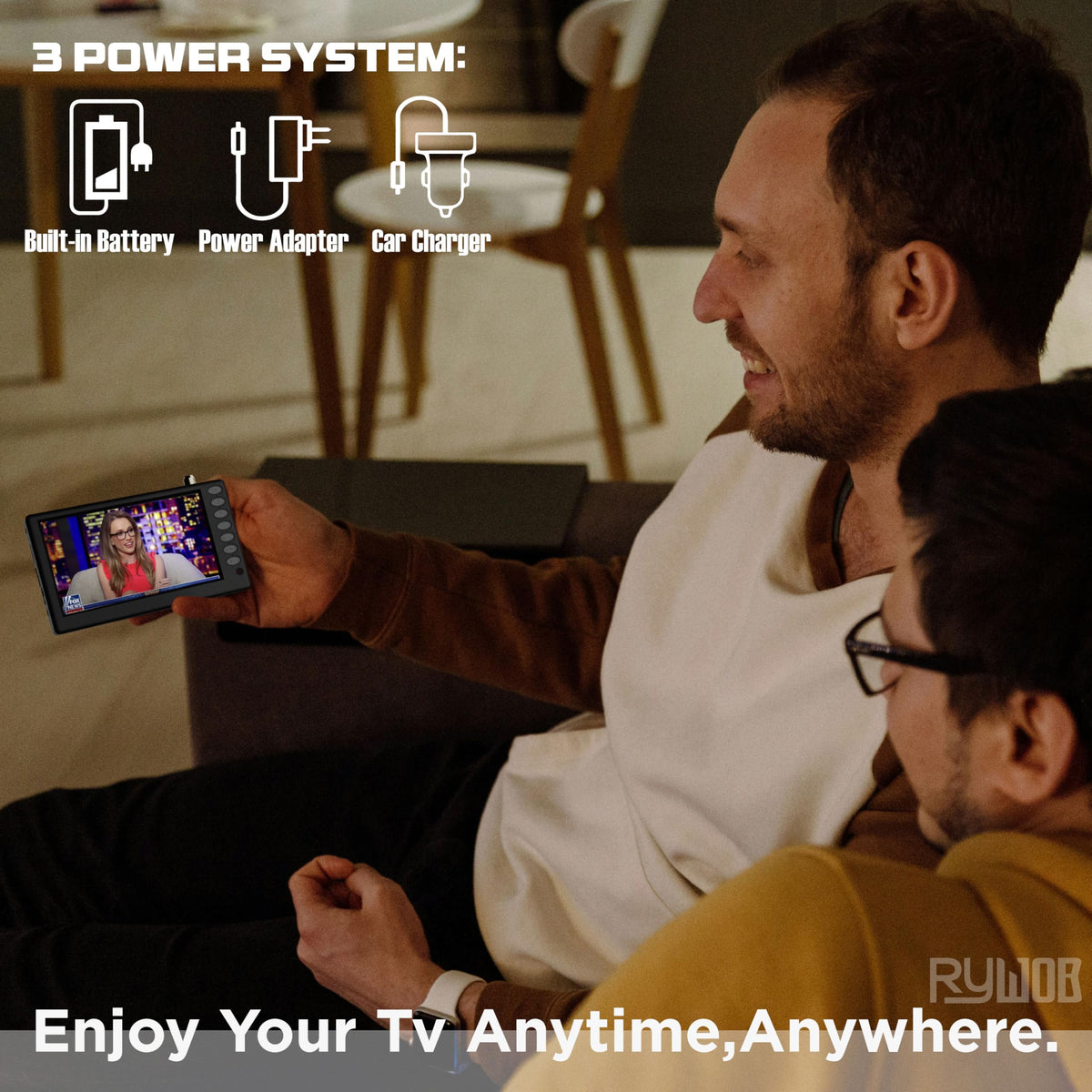 5" Portable Digital ATSC TV with Stand Y20731